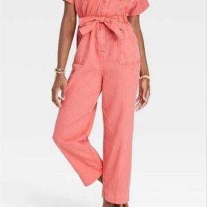 Women's Coral Jumpsuit